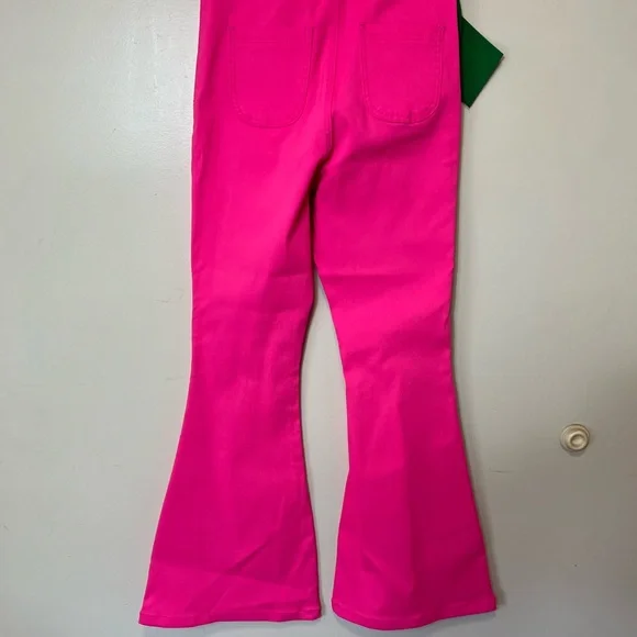 Judith March Pink Wide Leg Jeans with Green Side Stripe. Medium. NWOT - Picture 9 of 9